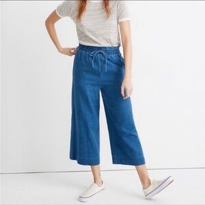 Madewell indigo smocked pants